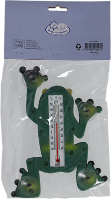 Termometro Rana con Ventosas para Ventana o Cristal